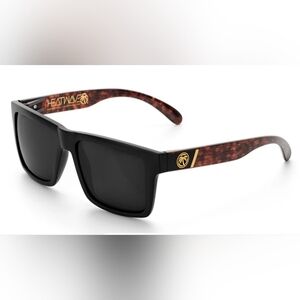 Heat Wave Vise Z87 Woodgrain Customs Black Brown Men's Sunglasses ANSI Z80.3